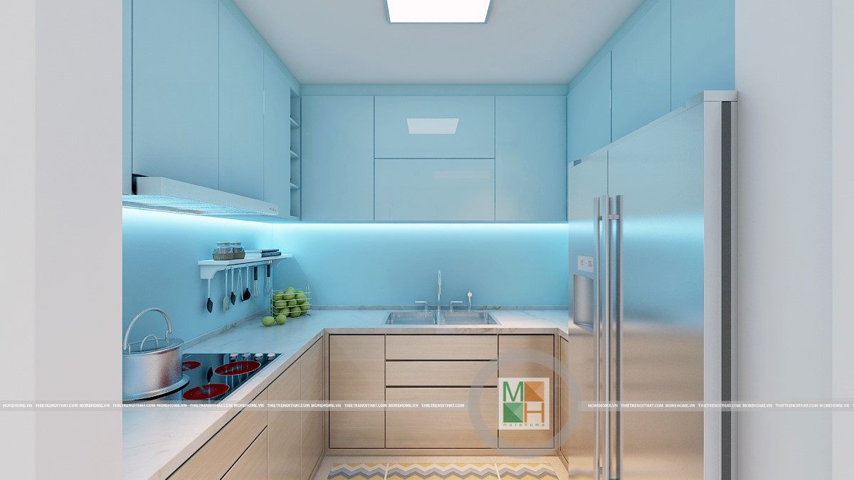 Kính màu ốp bếp tại quận Gò Vấp